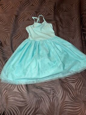 Old Navy Mint Green Tulle Skater Dress - Strappy Bodice